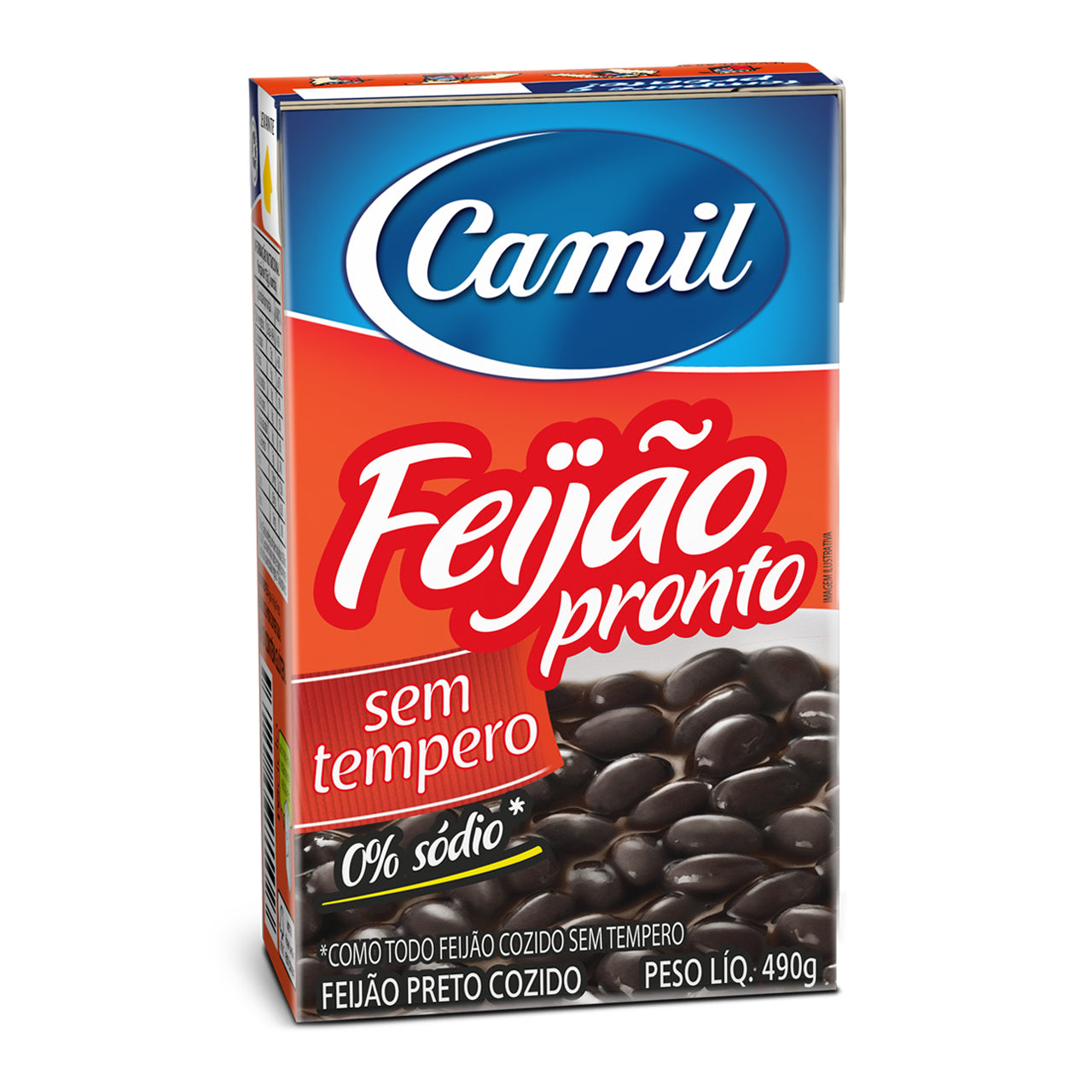 Feijão Pronto sem tempero Camil 490g