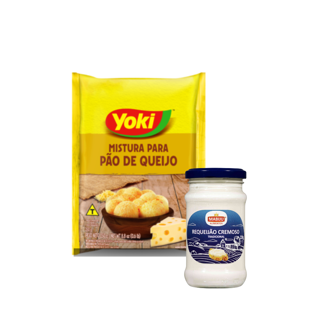 Super Combo - Mistura para Pão de Queijo Yoki 250g + Requeijão cremoso Mabiju 220g