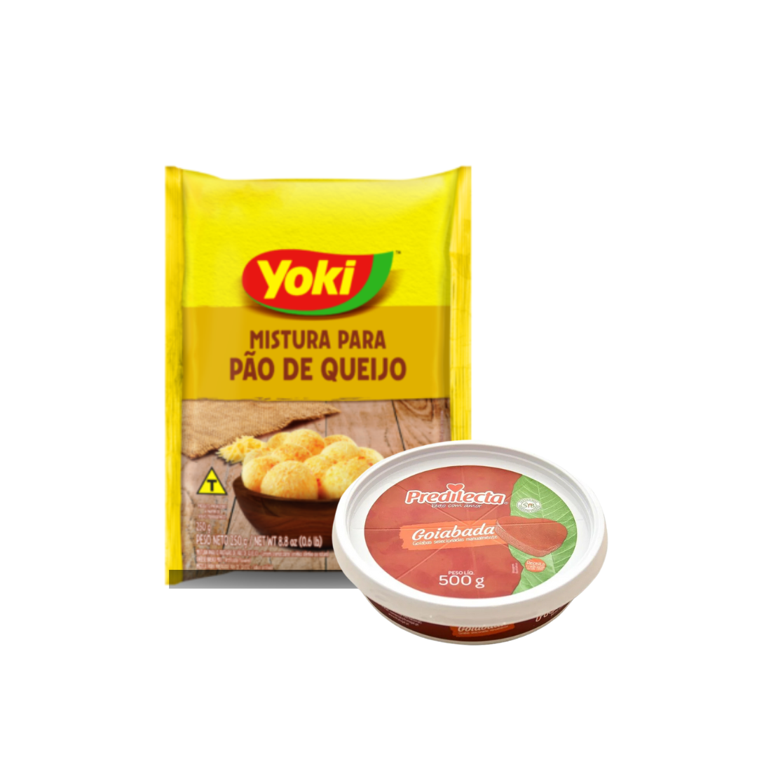 Super Combo - Mistura para Pão de Queijo Yoki 250g + Goiabada Predilecta 500g