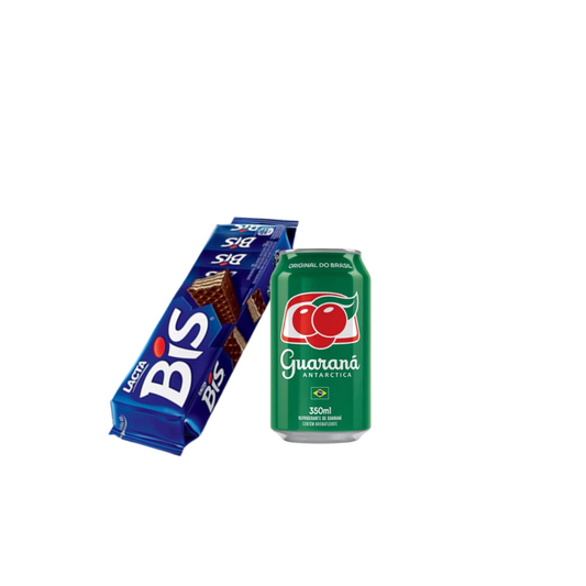 Super Combo - Guaraná Antártica Lata 350ml + Bis Tradicional Lacta 100g