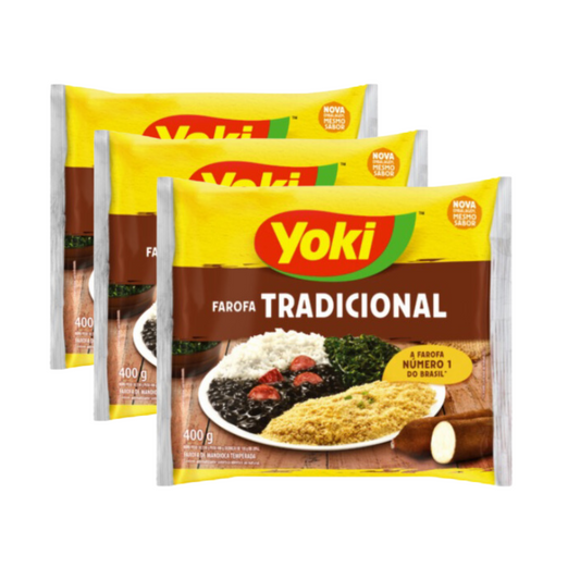 Super Combo - Farofa Tradicional Yoki 400g - Compre 3 e ganhe 10% de desconto