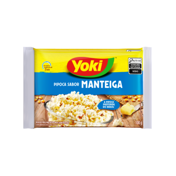 Pipoca Micro-ondas Manteiga Yoki 100g